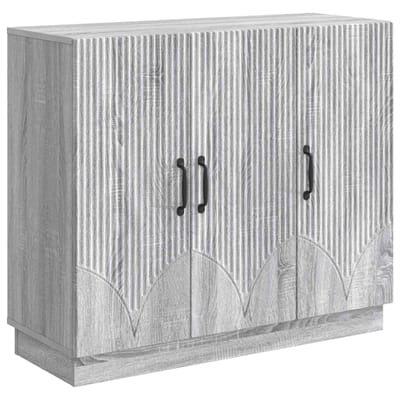vidaXL - Dressoir - Grijs - sonoma - 89 - x - 34,5 - x - 77 - cm - Bewerkt - hout