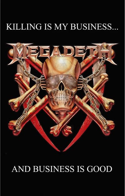 Megadeth Killing Is My Business - Textielposter