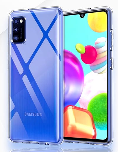 AziLine Silicone Case Geschikt voor Samsung Galaxy A41 - AziLine Transparante Bescherming Hoesje voor A41- Premium Zachte Silicon Hoesje geschikt voor Samsung Galaxy A41