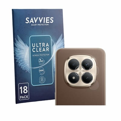 Savvies - Screenprotector voor Xiaomi Redmi Note 15 Pro Plus 5G (ALLEEN Camera) - Folie Beschermfolie transparant 18 Stuks