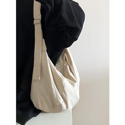 Crossbodytas Tas Vrouw Herfst en Winter Dumplingtas Donskatoen Eenvoudig Alles-in-één Schoudertas gray