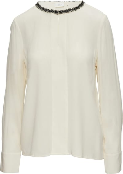 s.Oliver BLACK LABEL - Bloes - Maat 36 - Vrouwen - 0700 WHITE -