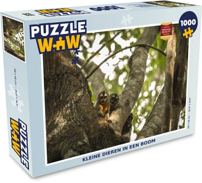 Puzzel Kleine dieren in een boom - Legpuzzel - Puzzel 1000 stukjes volwassenen