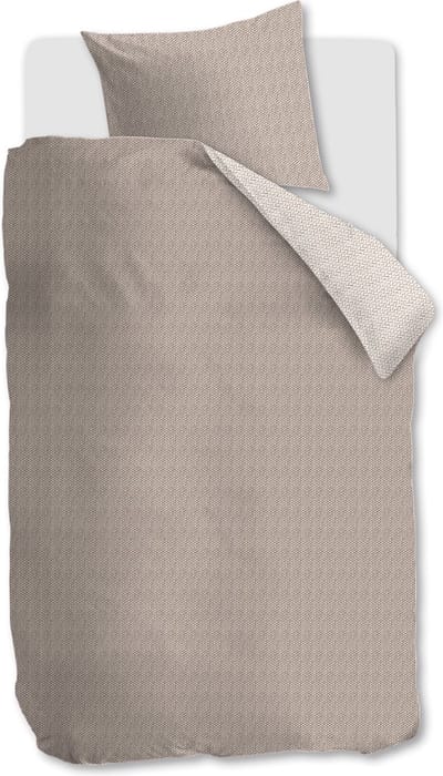 Riviera Maison Twisted dekbedovertrek - Eenpersoons - 140x200/220 - Zand