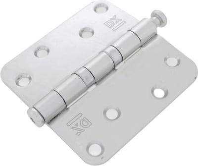 DX kogelscharnier | 89 x 89 mm | 2.5 mm dik | verzinkt | ronde hoeken