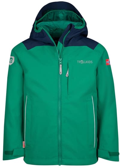 Trollkids Bergen Jas Groen 98 cm Jongens,Meisjes