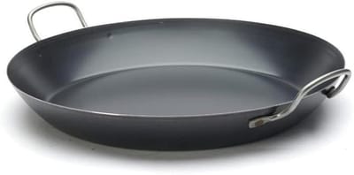 Paellapan - Grote Koekenpan - Grote Maaltijden Bereiden - Professionele Kwaliteit - 42 cm - Blauw
