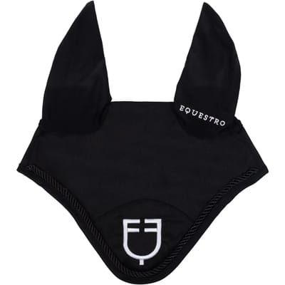 Vliegenmasker voor paard met trekkoord Equestro