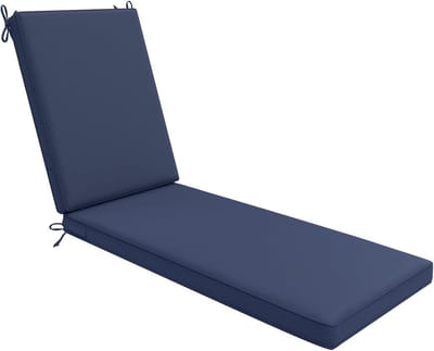 Terras loungekussens waterbestendige stof voor loungestoelen - 202 x 66 x 7 cm - Nachtblauw