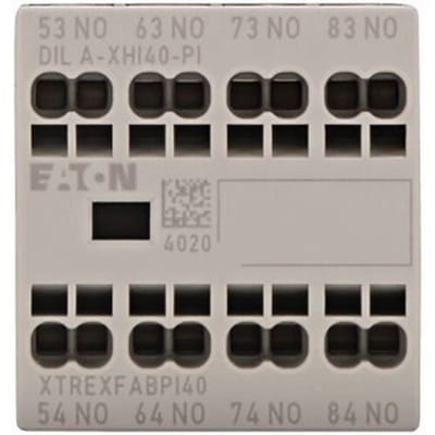 DILA-XHI40-PI Hulpschakelblok 4x NO 4 A Opsteekbaar Geschikt voor merk (relais): Eaton 1 stuk(s)