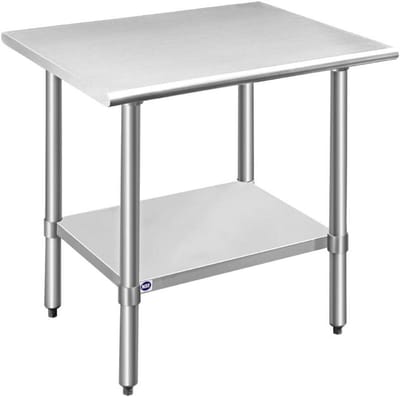 RVS Werktafel Keuken RVS Tafel 91x61 cm - Voor Professioneel en Thuisgebruik