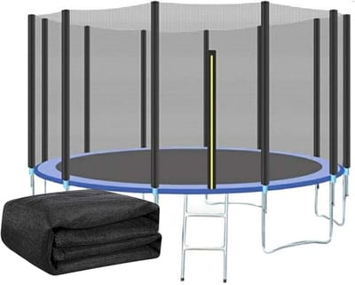 Trampoline Veiligheidsnet - Vervangend Net - Veilig Springplezier - Universeel Ontwerp - Meerdere Maten - Zwart