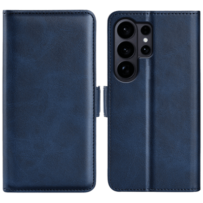 CaseBody Samsung S26 Ultra Real Leather Wallet Hoesje Blauw