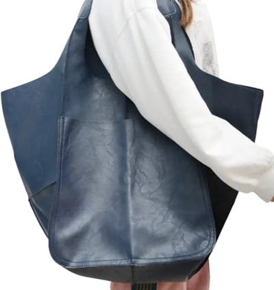 Bovista Strandtas - Ibiza - Tas - Tote Bag - Shopper - Blauw - Met Rits