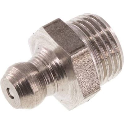 Rechte Smeernippel RVS R 1/8 Inch DIN 71412 [2 Stuks]