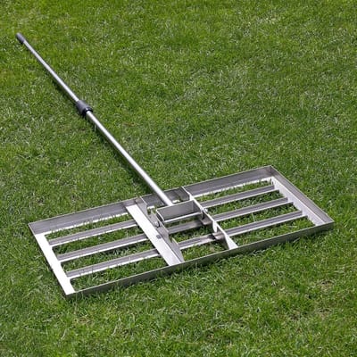 Professionele RVS Gazonrakel voor Zanden en Egaliseren - 75x35 cm