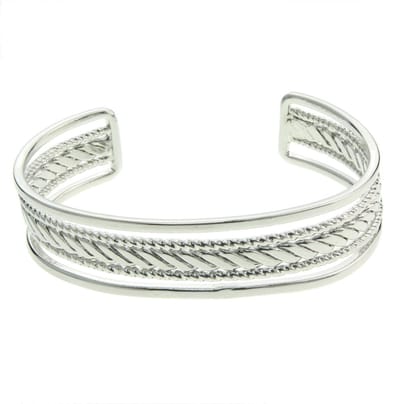 Behave - klemarmband zilverkleur - tijdloos design - krachtige look