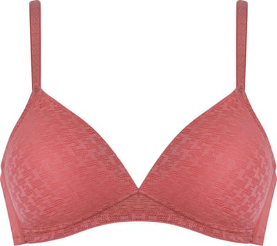 Naturana - Soft bh met pied de poule patroon - 5665 - Sunkissed - 75A