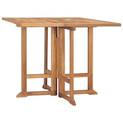 vidaXL - Tuintafel - inklapbaar - 90x90x75 - cm - massief - teakhout