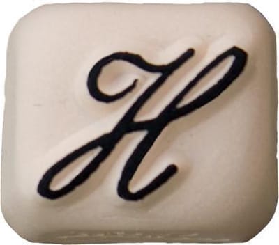 LaDot Tattoo Stempel Steen - S125H - Small - Letter H - Nep Tattoo - Black Tattoo - Kinderen en Volwassenen