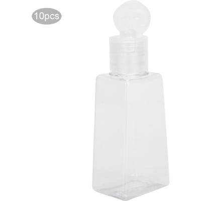 10 stuks Lotion Crème Pomp Make-up Cosmetica Reis Hervulbare Plastic Knijpfles 30ml white