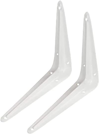 Plankdragers Set - Wandsteunen - Opbergen en Decoratie - Stabiel Ontwerp - 30 cm - Wit