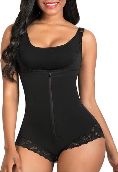 De Millennials Full Body Shapewear | Zwart XL| Corrigerend ondergoed | Seamless ondergoed | Dames |Afslankbroek |High waist ondergoed |Ultradun |Tummy control |