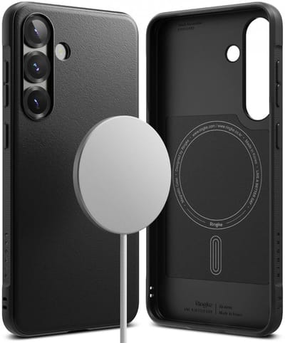 Ringke Onyx Magnetic | Hoesje Geschikt voor Samsung Galaxy S25 Plus | Compatibel met MagSafe en Qi2 | Back Cover Flexibel TPU | Zwart