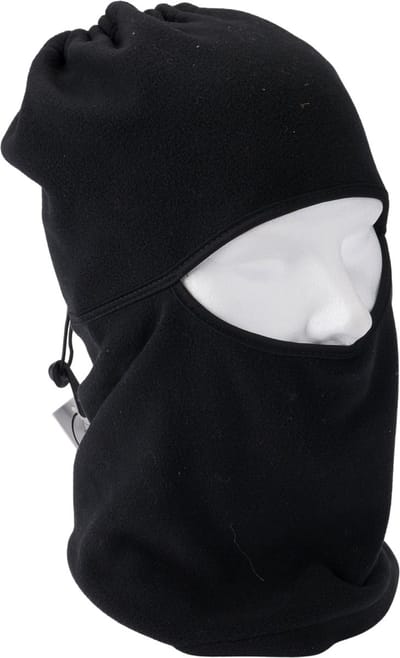 P&T Ski Kraagmuts - Bivakmuts - Polarfleece - Zwart