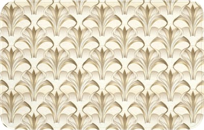 Badmat 80x50 cm - Antislip - Ornament - Barok - Goud - Badmatten voor badkamer - Badkamermat - Douchemat - Badkamer mat
