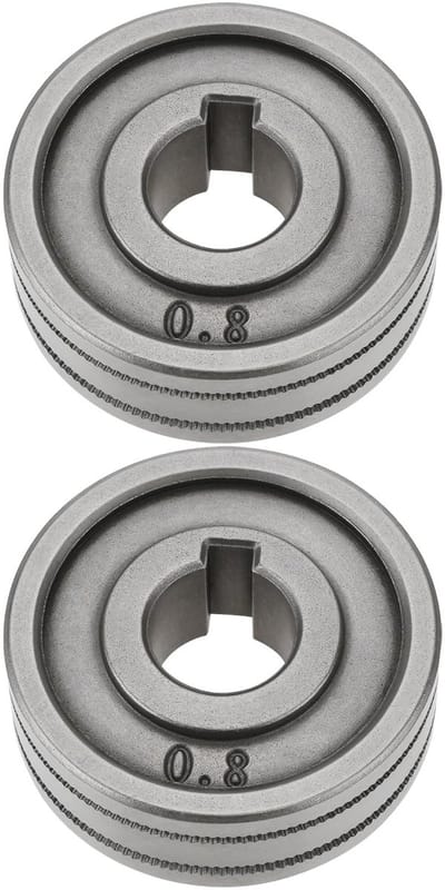 Dailygoods- Aandrijfrollen 30 mm - 2 Stuks - V-groef 0,8 mm/1,0 mm