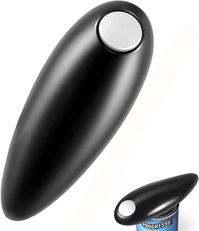 Elektrische blikopener - Automatische opener - Eenvoudig blikjes openen - Geen scherpe randen - 17 x 7 x 4.5 cm
