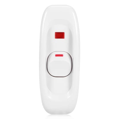 Allecto - On/Off Schakelaar 250V AC 10A - Met LED Indicator - Ideaal voor Tafellampen en Wandlampen - Eenvoudig te installeren - Veilig en betrouwb...