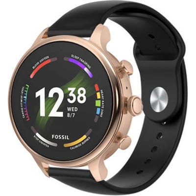 Fossil Gen 6 (42mm) sport band zwart