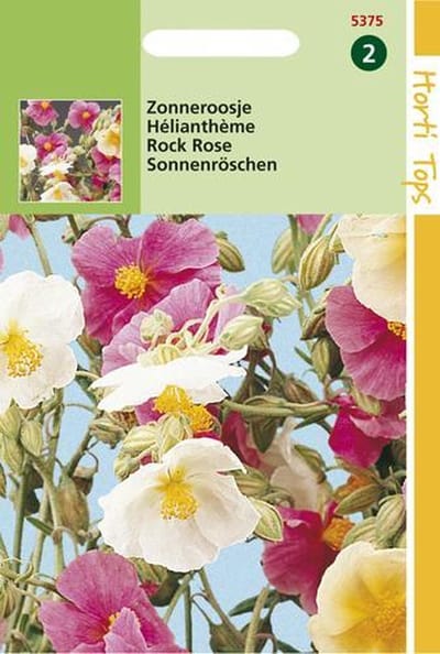 Hortitops Zonneroosje Bloemzaad - Helianthemum Mutabile - Gemengd