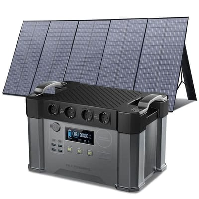 ALLPOWERS S2000 Pro Draagbaar Energiestation 2400W 1451Wh - S2000 Pro+SP037 Zonnepaneel 400W