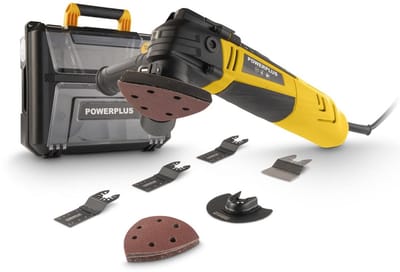 Powerplus Oscillerende multitool POWXBOX011 - Multitool 300W - max. rotatiesnelheid van 22000 min-1 - 16 acc.