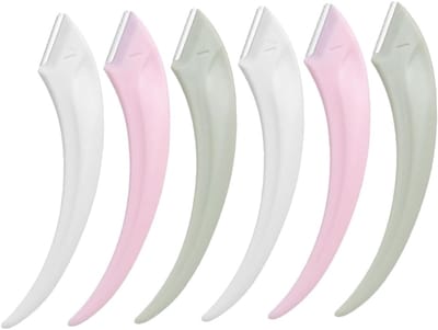 Gezichtsscheermesjes Set - Wenkbrauw Trimmers - Gezichtsbeharing Verwijderen - Antislip Handvat - 10.2 cm Lengte - Diverse Kleuren