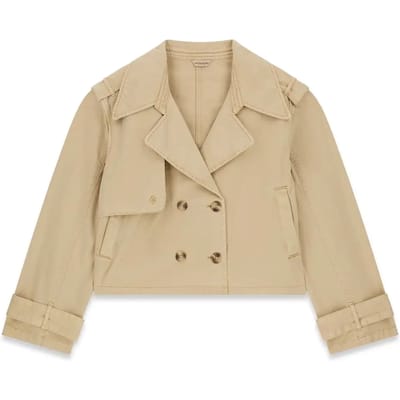 Guess Jeans W6glz3wq951 Trenchcoat Beige XS Vrouw