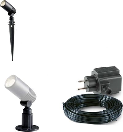 1x LED grond spot - 12V - 2 watt - complete set