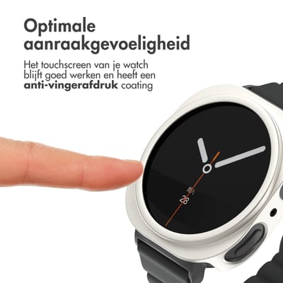 Screen protector - Geschikt voor Samsung Galaxy Watch 9 / Watch 8 (44 mm) - Full Cover Hard Case / Beschermend Hoesje - Sterrenlicht