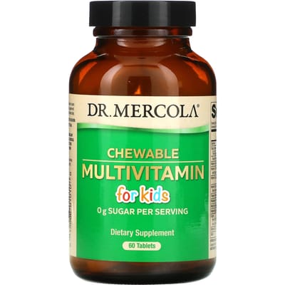 Dr. Mercola, Multivitamine Masticable pour Enfants, 60 Comprimés