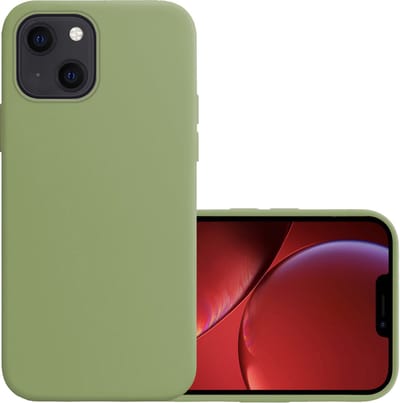 Hoesje - Geschikt voor Apple iPhone 14 - Sterk & Shockproof - Hoes Cover - Siliconen Case - Groen