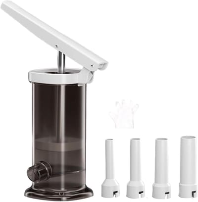 Worstvuller - Worstmachine Vuller - Worstjes Maken - Hefboom Principe - 2 liter - Grijs