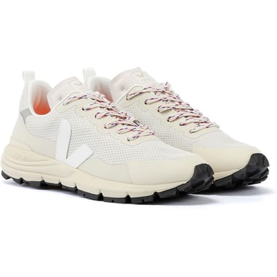 Veja Dekkan Polyester Damestrainers Wit/Beige