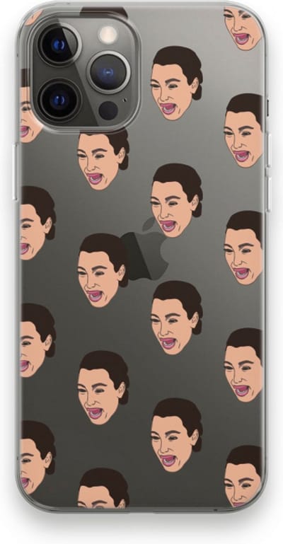 Case Company® - Hoesje geschikt voor iPhone 12 Pro Max hoesje - Ugly Cry Call - Soft Cover Telefoonhoesje - Bescherming aan alle Kanten en Schermrand