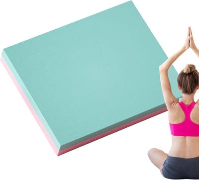 Kniebeschermers - Fitness Kussen - Training Ondersteuning - Antislip Textuur - 50x40cm - Cyaan