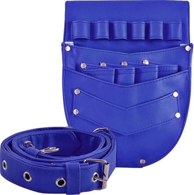 Old Barbers Professionele Kappers,- Barbers & Make-up Artists Holster - Imitatieleer - Afmeting ca.16 x 3 x 20 cm - Blue