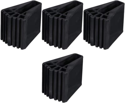 Ladder Voet Beschermers - Antislip Pads - Veilig Werken - Duurzaam Rubber - 4 Stuks - Zwart