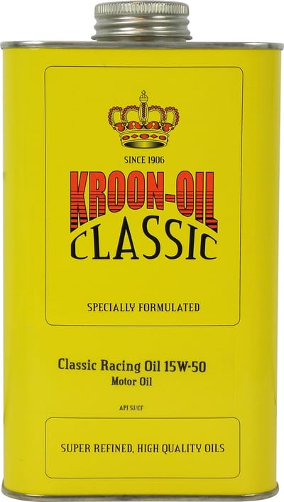 Kroon-Oil Classic Racing Oil - Semi-Synthetisch 15W-50 - 1 Liter - Transparant